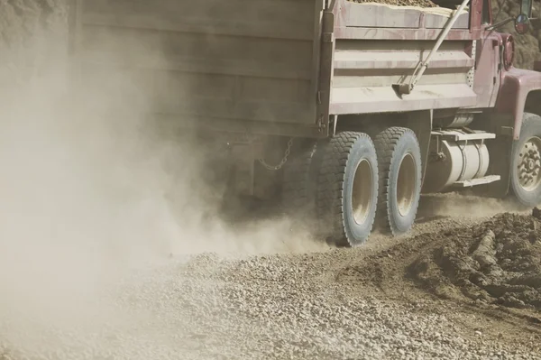 Truck Carrying A Load Of Gravel