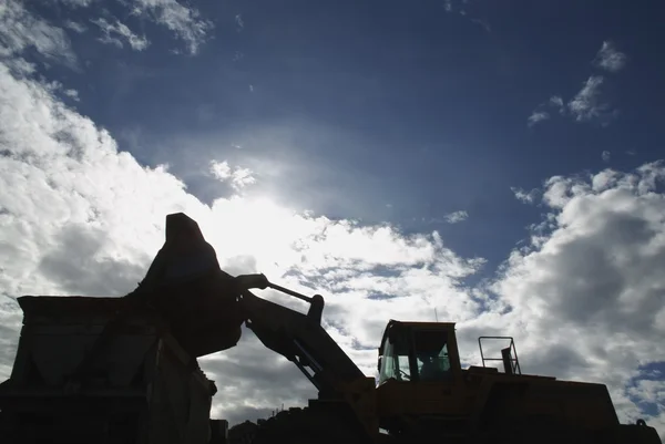 Silhouette Of Front-End Loader