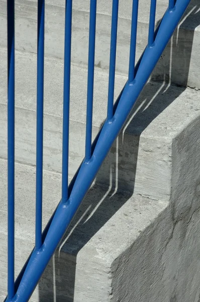 Closeup Of Stairs And Railing