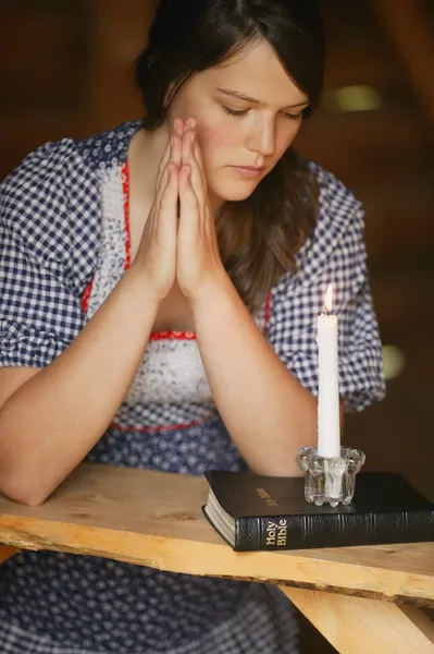 Woman Prays