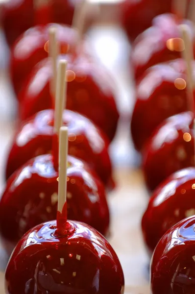 Rows Of Candied Apples