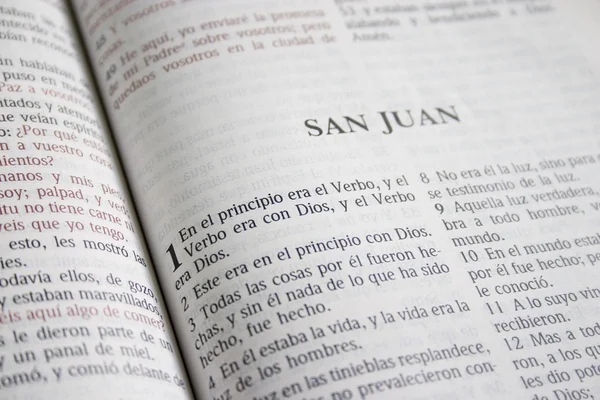 Book Of John In A Spanish Bible