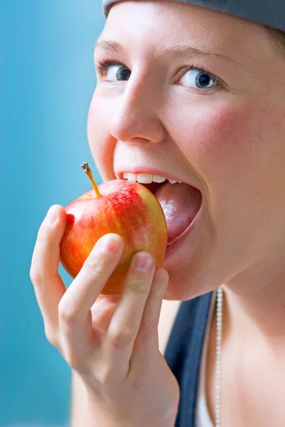 Biting Into An Apple