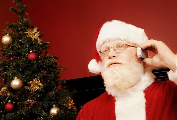 Santa On A Cell Phone