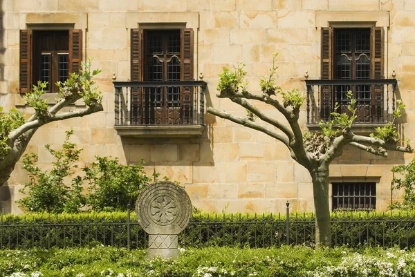 A Basque Coat Of Arms In Front Of Palace, Elorrio, Basque Country, Spain