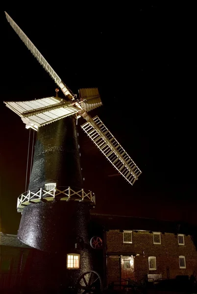 Skidby Flour Mill At Night, Skidby, Yorkshire, England