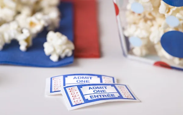 Popcorn Bowl With Movie Tickets