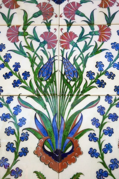Detail Of Iznik Ceramic Tiles From Turkey