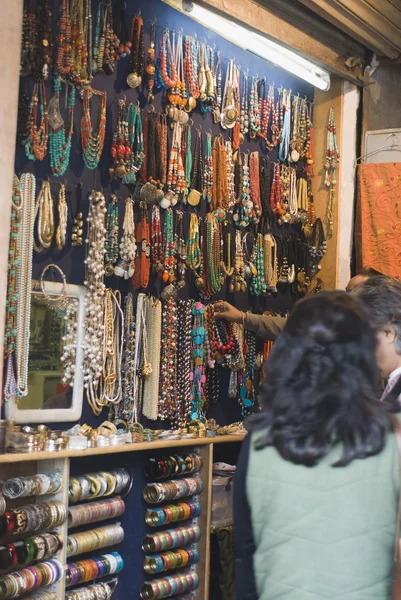 Customers in a jewelry shop