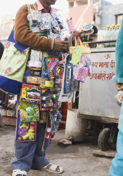 Vendor selling toys