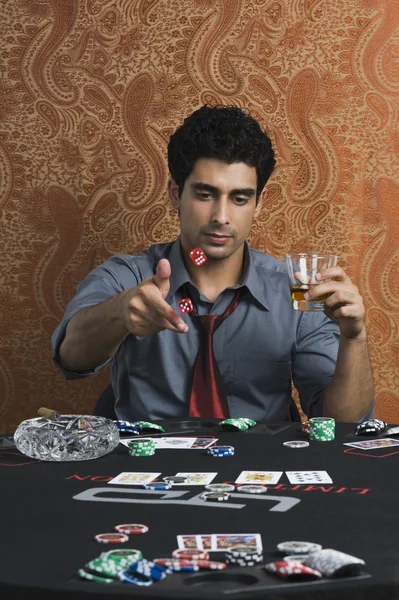 Man at a casino table