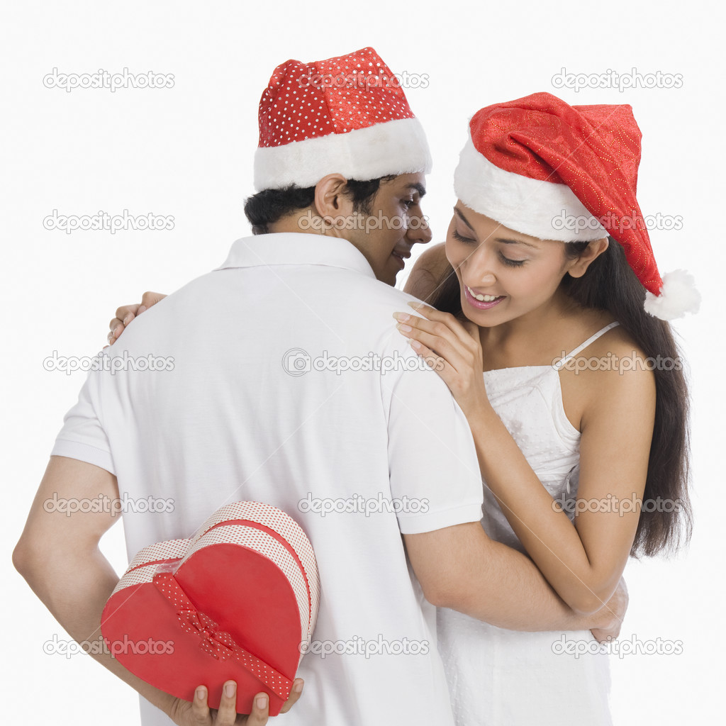 Christmas present to surprise his girlfriend — Stock Photo © imagedb