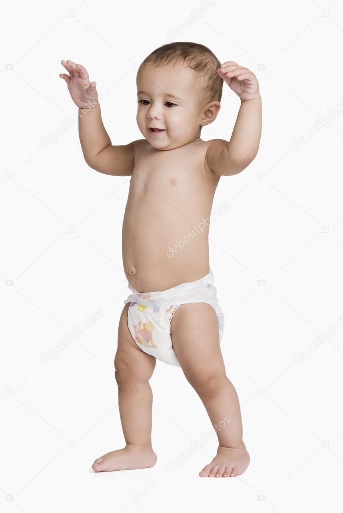 Baby boy standing — Stock Photo © imagedb_seller 33114697