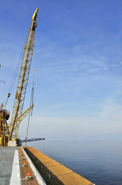 Oil Rig Platform and Ocean View