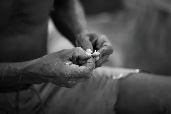 A moment in the life of the Hadza tribe of Lake Eyasi in Tanzania