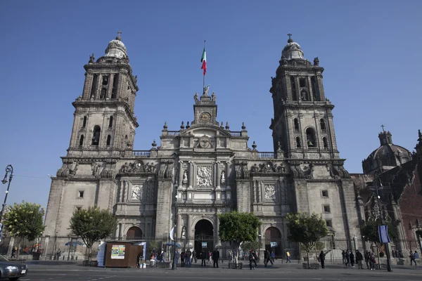 Cathedral of Mexico City in Plaza Zocalo