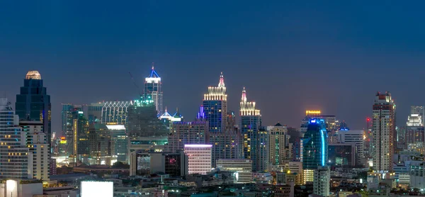 Bangkok cityscape,modern building at twilight time