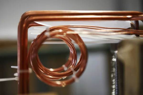 Background of copper pipes