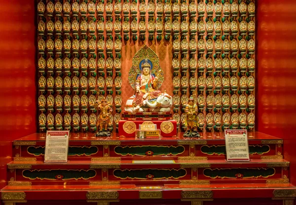 The statue of Buddha in Chinese Buddha Tooth Relic Temple