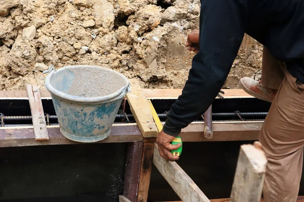 Work prepare foundation for home building