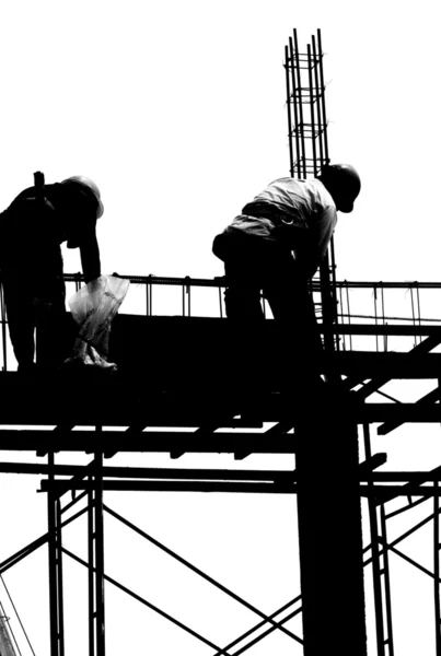 Labor working in construction site