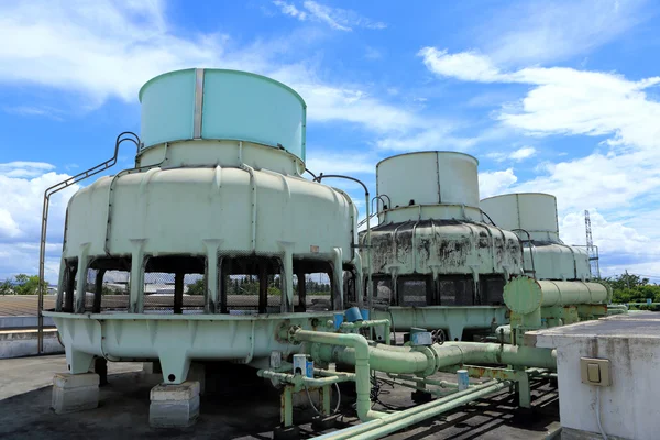 Big Boiler for factory on blue sky