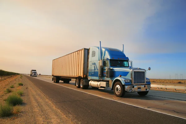 Truck on highway