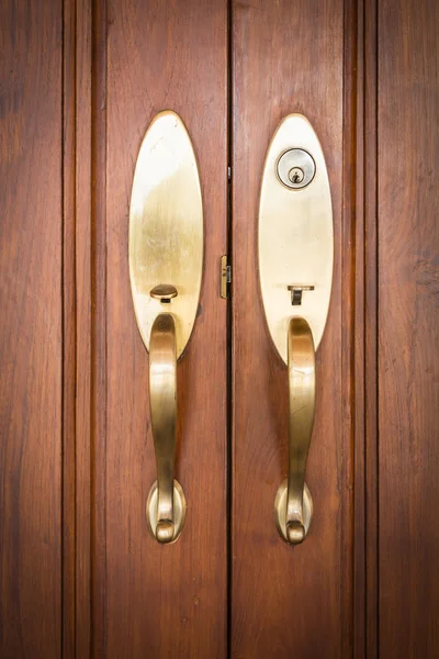 Door handles with key