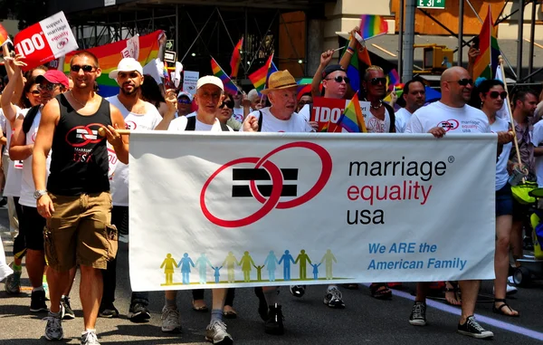 NYC: Group Advocating Marriage Equality at the Gay Pride Parade
