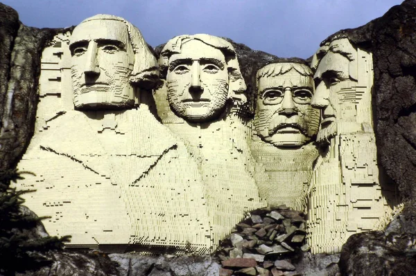 Bilund, Denmark: Mount Rushmore Presidents at Legoland