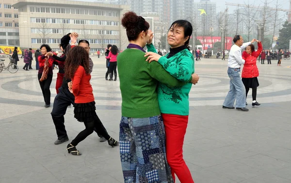 Penghou, China: Women Dancing Outdoors