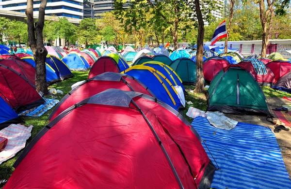 Bangkok, Thailand: Operation Shut Down Bangkok Demonstrators\' Sleeping Tents