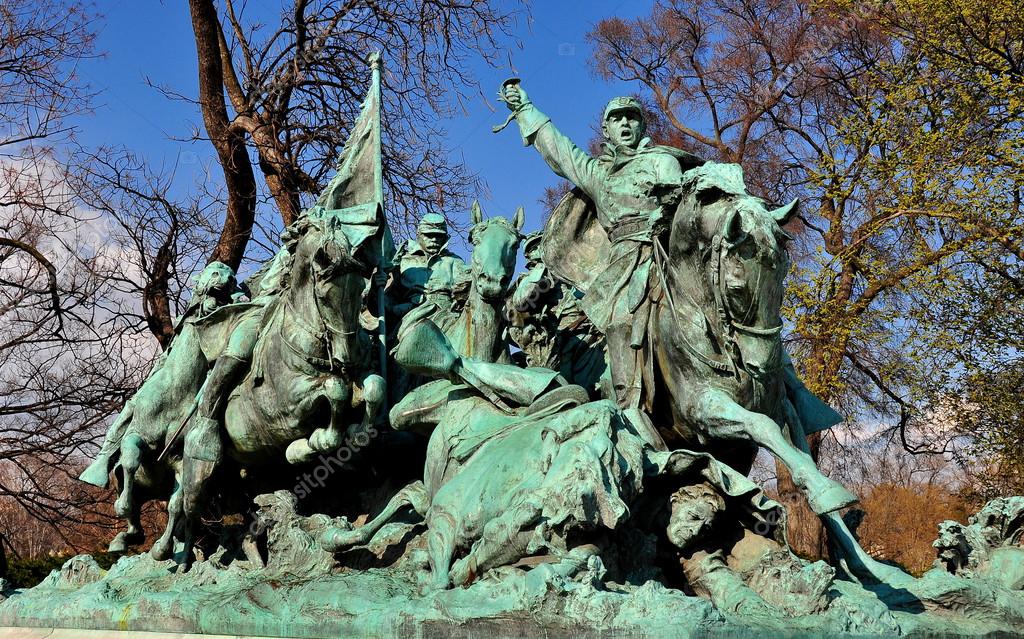 Washington, DC Civil War Memorial Sculptures — Stock Photo © LeeSnider