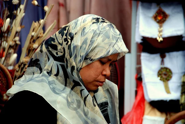 Melaka, Malaysia: Muslim Woman with Head Scarf