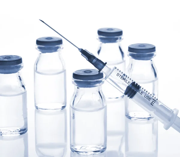 Glass Medicine Vials and Syringe