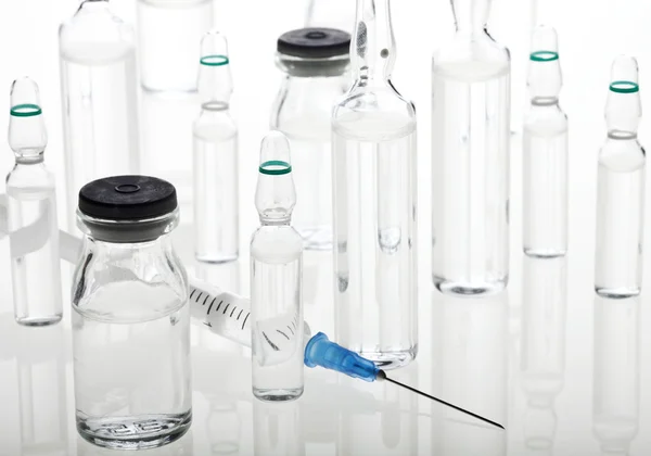 Glass Medicine Vials, Ampoules and Syringe