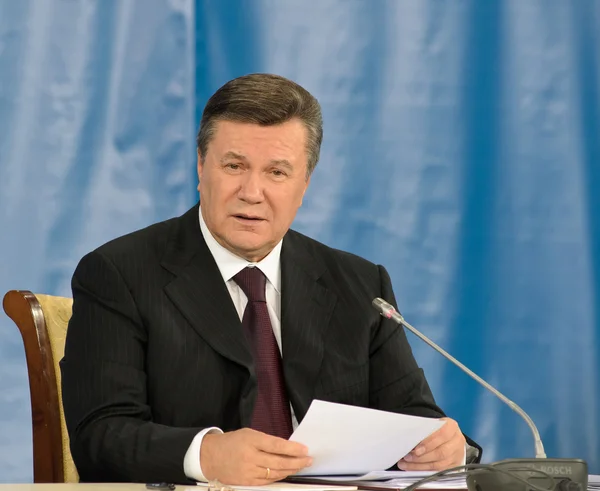 DONETSK, UKRAINE - OCT 18: The President of Ukraine Viktor Yanuk