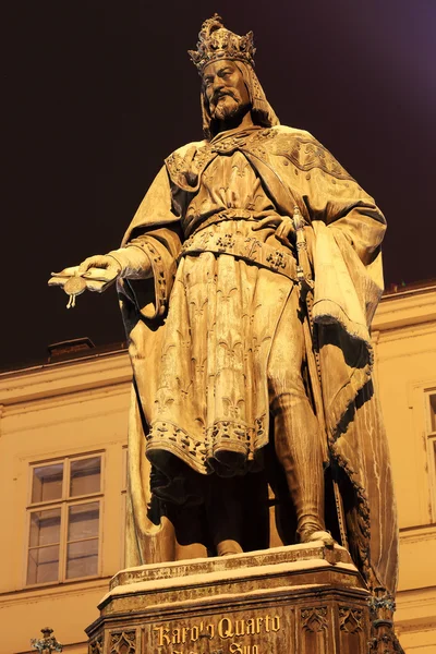 Statue of the Czech King Charles IV. in Prague, Czech Republic