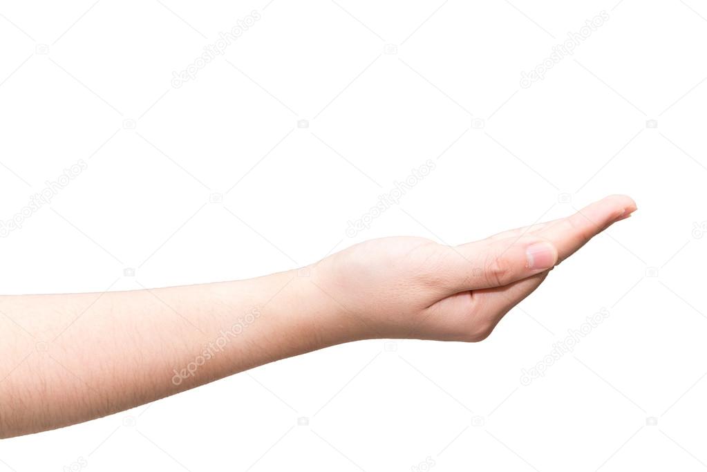 Hand with open palm facing up — Stock Photo © yanmingzhang 35354029