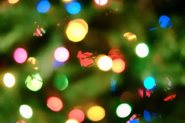 Holiday background with blurred lights