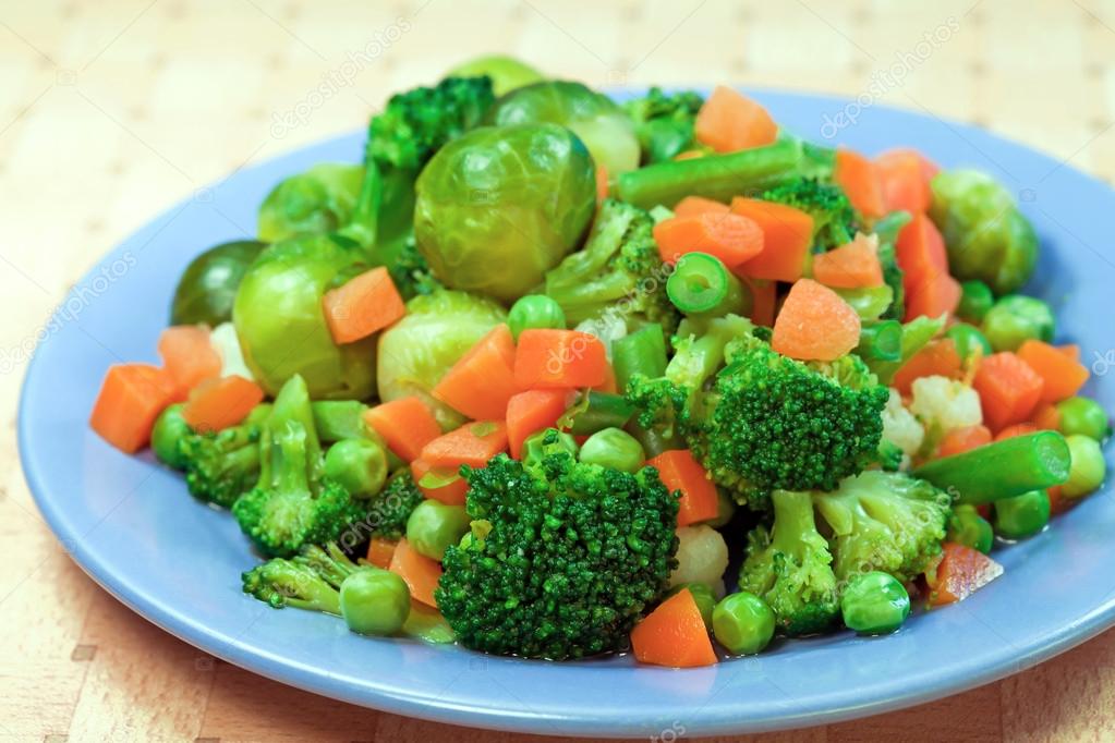 Gekochte Gemüse für Ernährung — Stockfoto © elenstudio #36862397