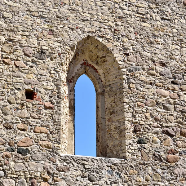 Window in an old castle wall