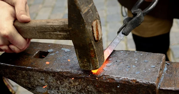 Blacksmith working process