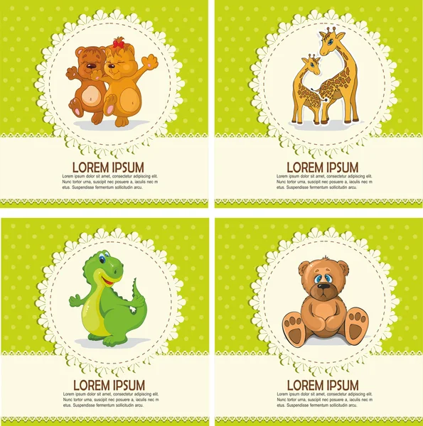 Baby cards with animals