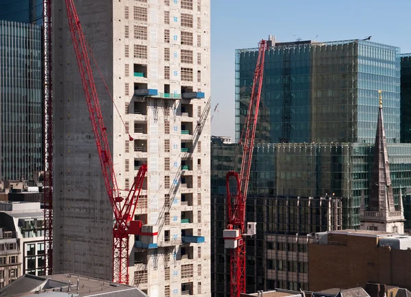 Skyscraper construction in Central London