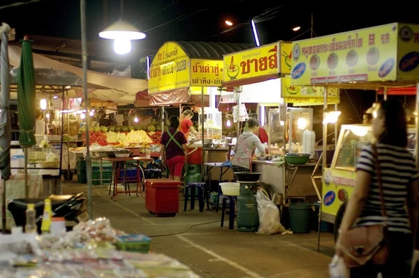 Night street food vendor in Thailand