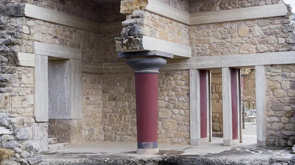 Knossos palace at Crete, Greece Knossos Palace, is the largest B