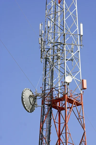 Tower of communication with antennas