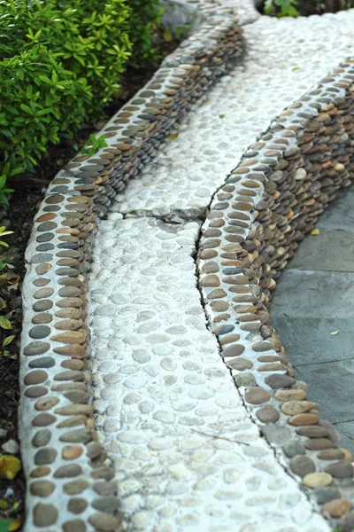 Stone walkway in the park.
