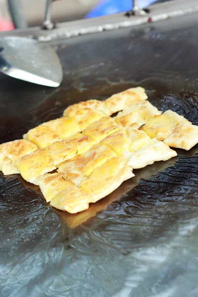 Southern flat bread fried on a pan.